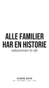 Plakat - Alle familier har en historie – Personlig familieplakat