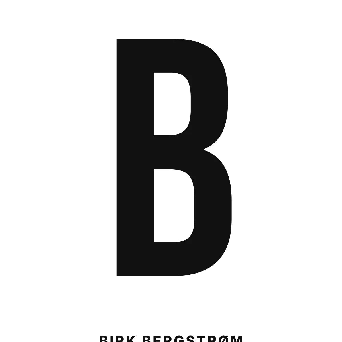 Plakat - B – Personlig bokstavplakat med egen tekst