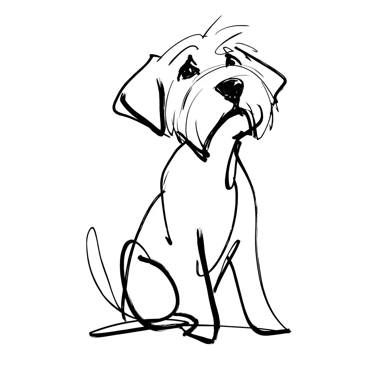 Plakat - Cockapoo plakat – Med navn og dato