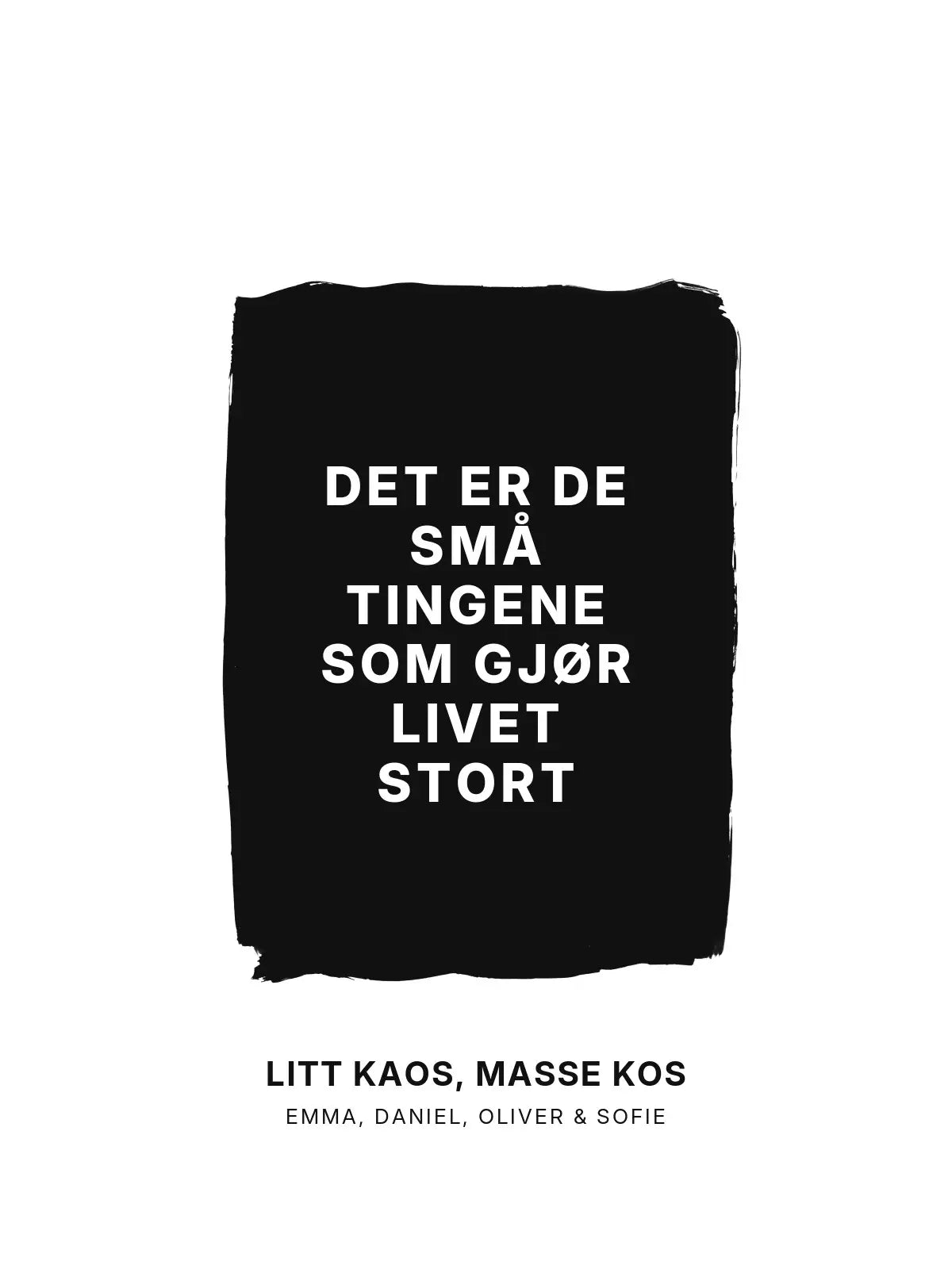 Plakat - De små tingene