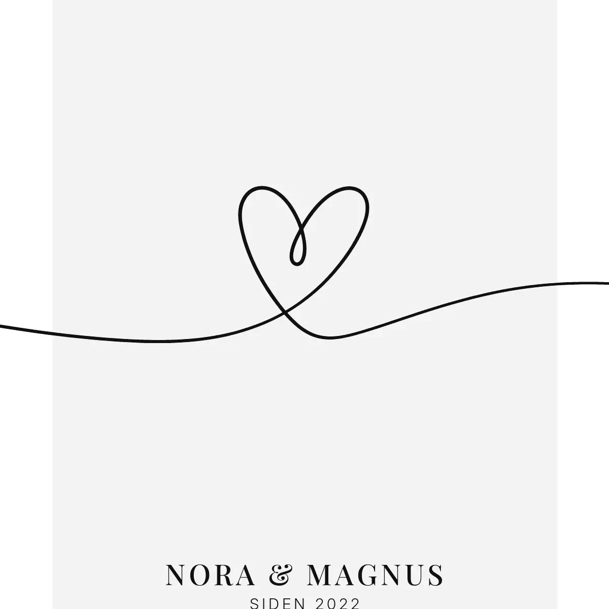 Plakat - Ett hjerte – To navn