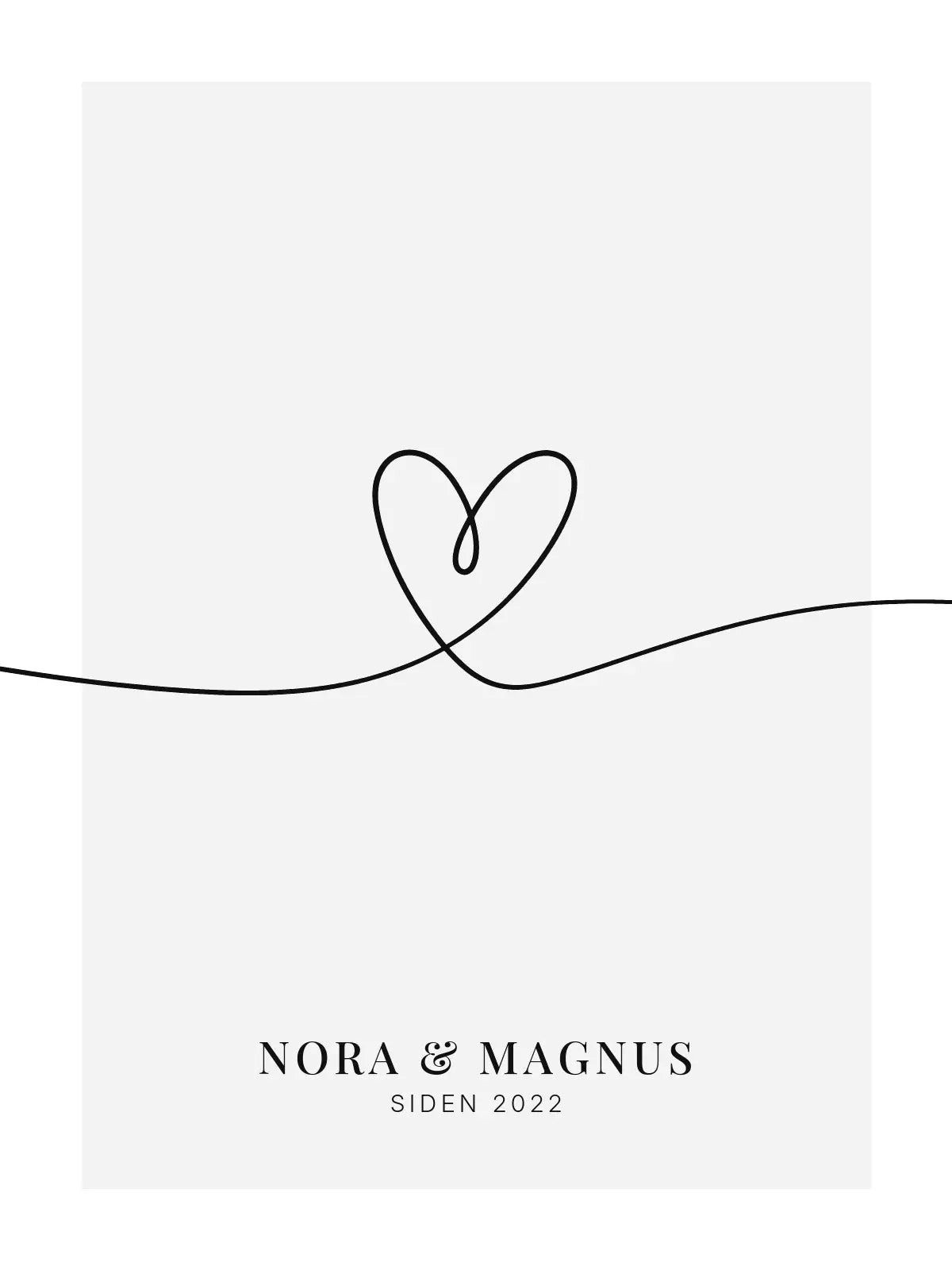 Plakat - Ett hjerte – To navn