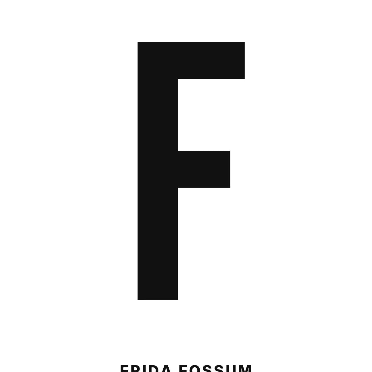 Plakat - F – Personlig bokstavplakat med egen tekst