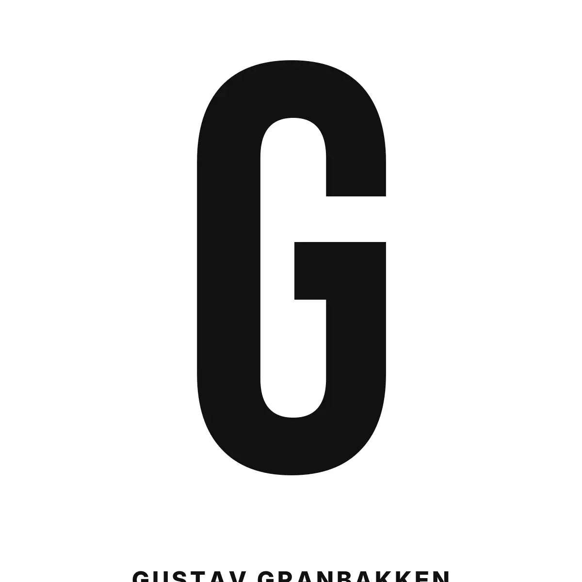 Plakat - G – Personlig bokstavplakat med egen tekst