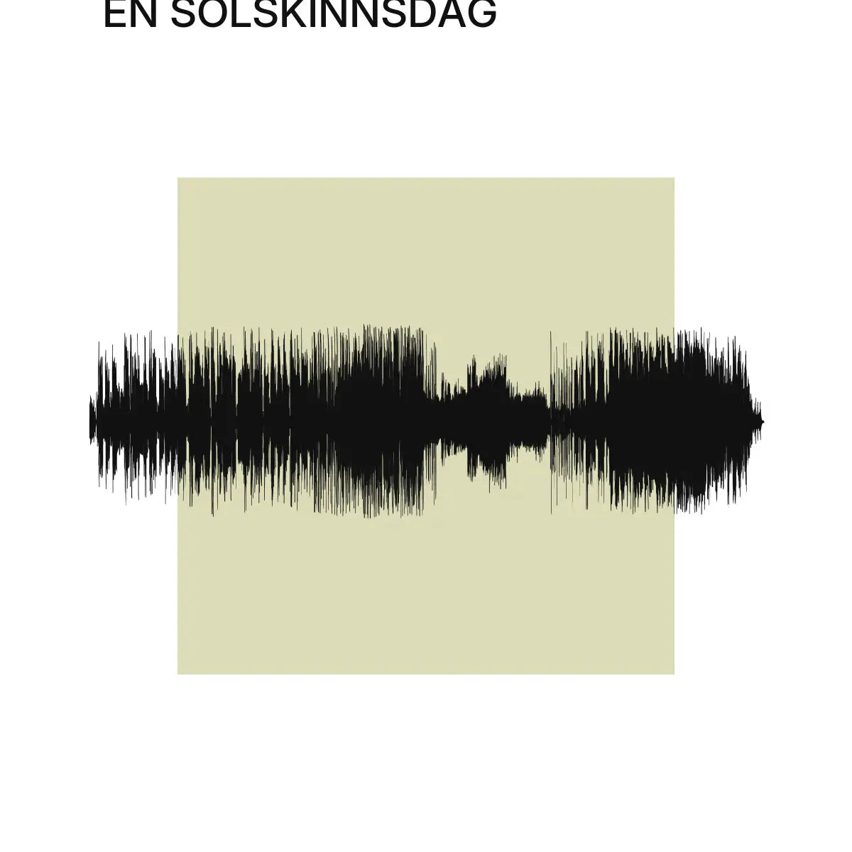 Plakat - Grønn musikkplakat – Din favorittlåt