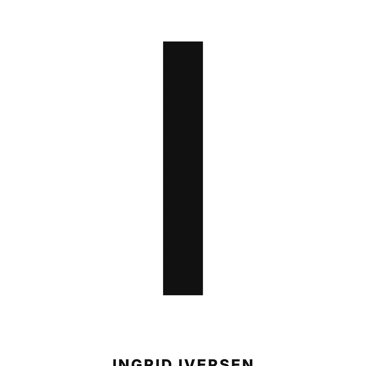 Plakat - I – Personlig bokstavplakat med egen tekst