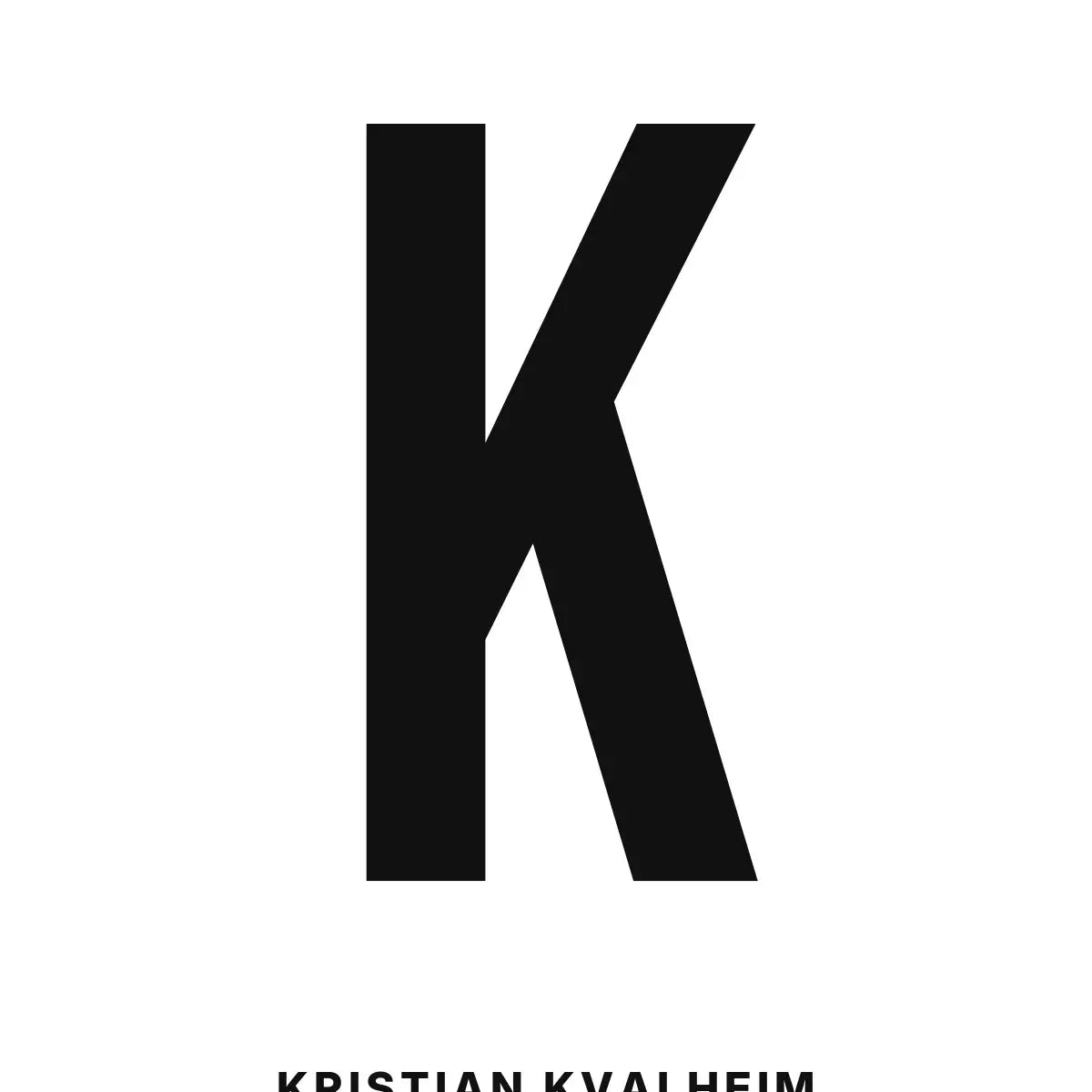 Plakat - K – Personlig bokstavplakat med egen tekst