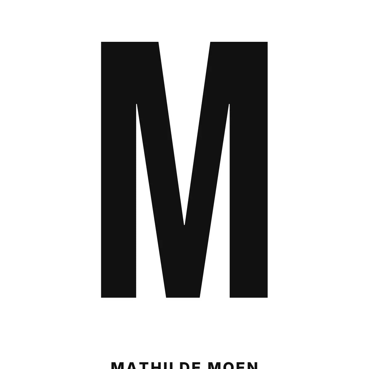 Plakat - M – Personlig bokstavplakat med egen tekst