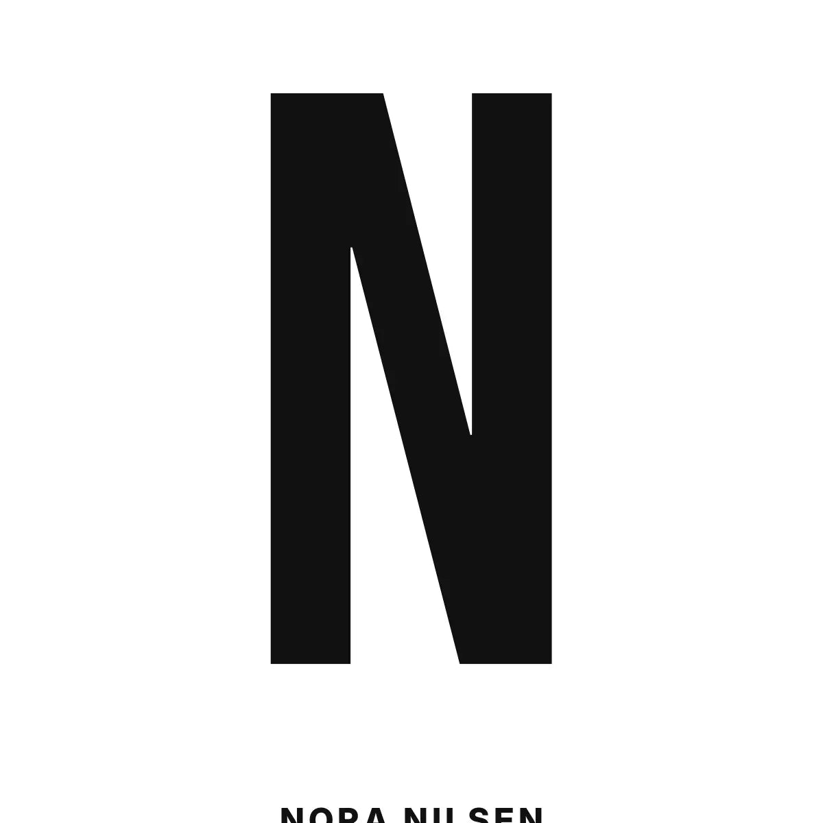 Plakat - N – Personlig bokstavplakat med egen tekst