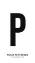 Plakat - P – Personlig bokstavplakat med egen tekst