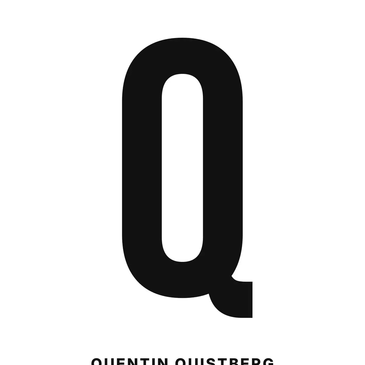Plakat - Q – Personlig bokstavplakat med egen tekst