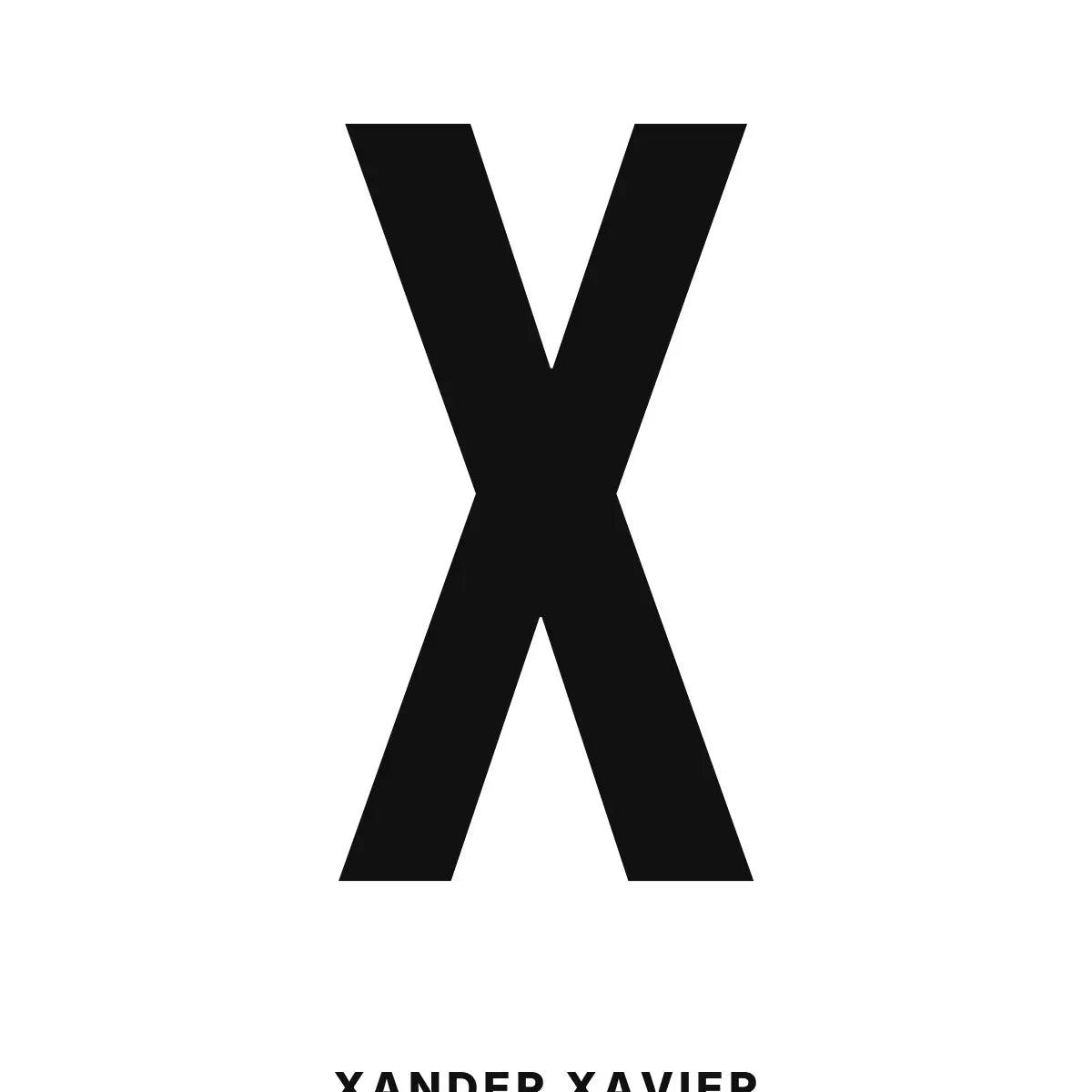 Plakat - X – Personlig bokstavplakat med egen tekst