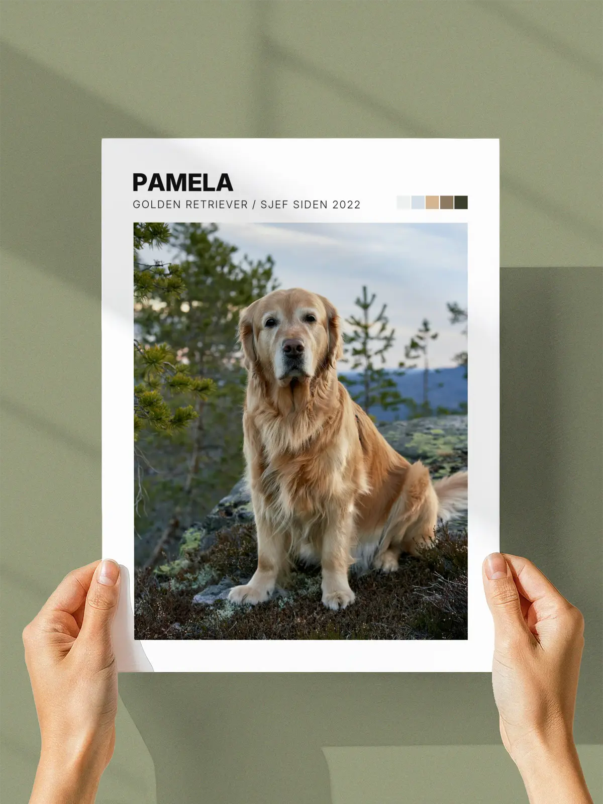 Kjæledyrplakat med eget bilde