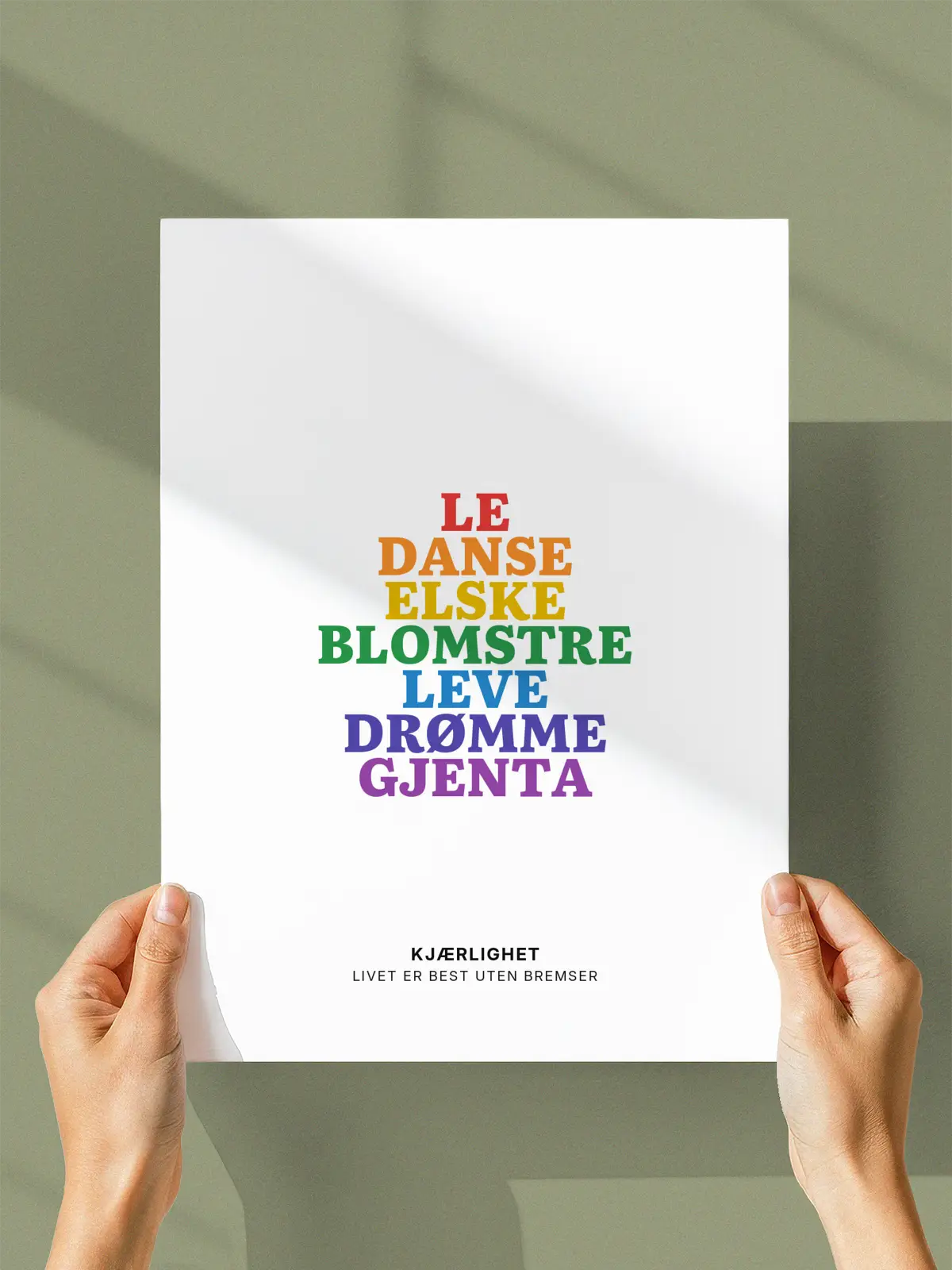 Love is Love – Personlig regnbueplakat