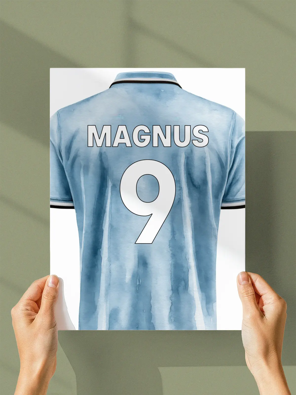 Manchester City inspirert fotballplakat