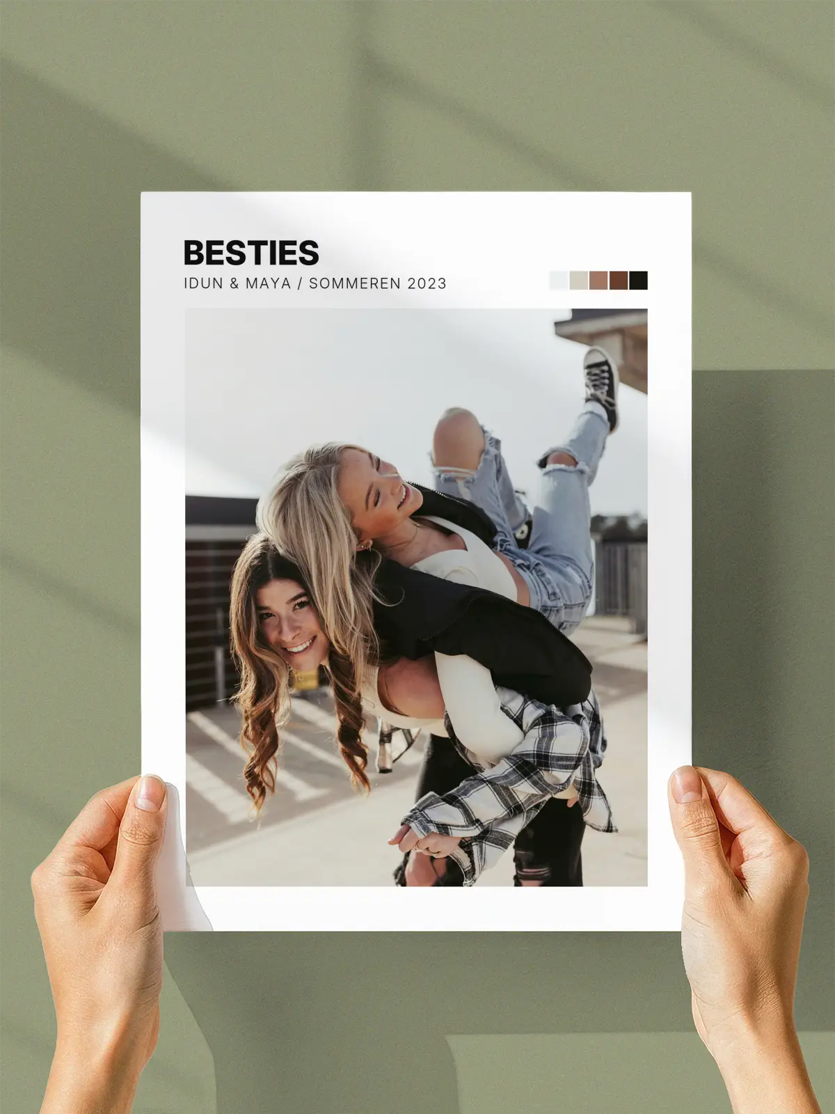 Venneplakat med eget bilde
