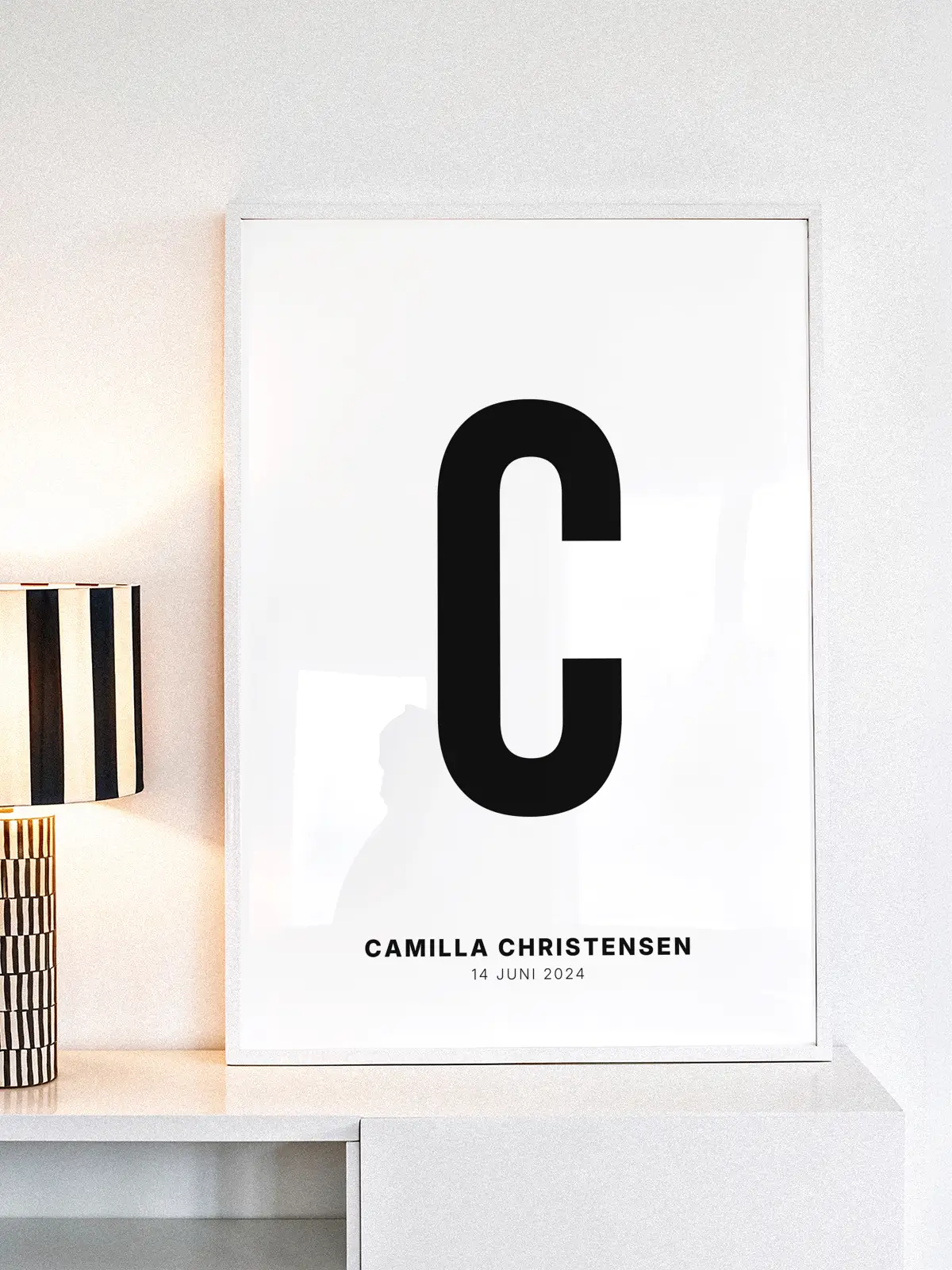 C – Personlig bokstavplakat med egen tekst