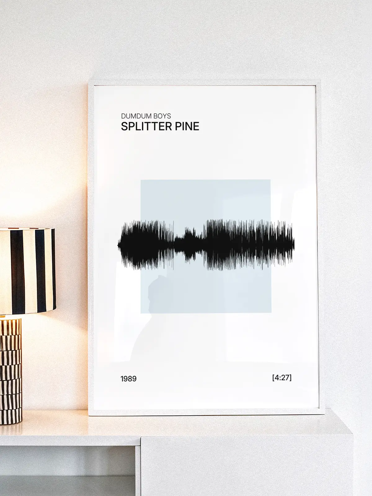 Personlig musikkplakat – Favorittsang med lydbølge