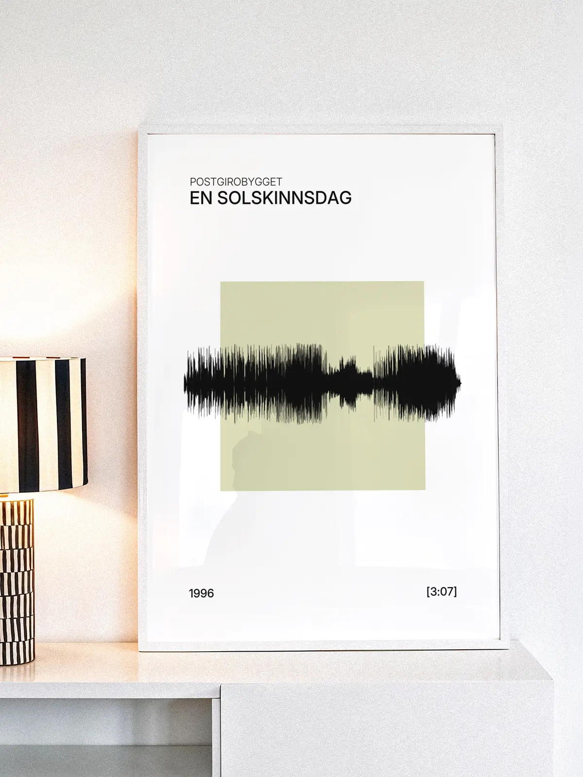 Grønn musikkplakat – Din favorittlåt