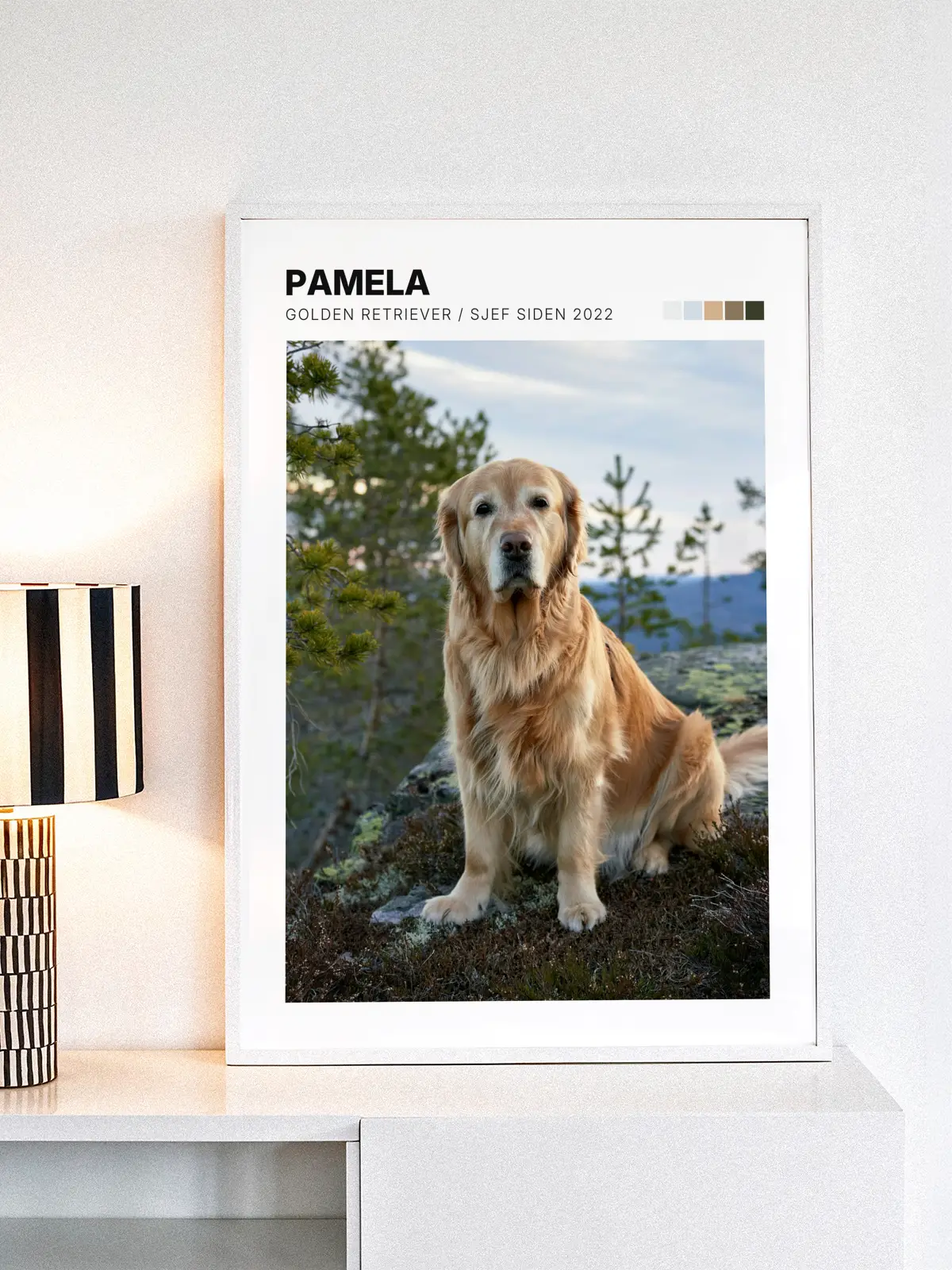 Kjæledyrplakat med eget bilde