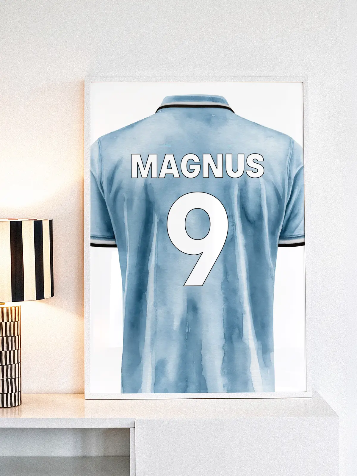 Manchester City inspirert fotballplakat