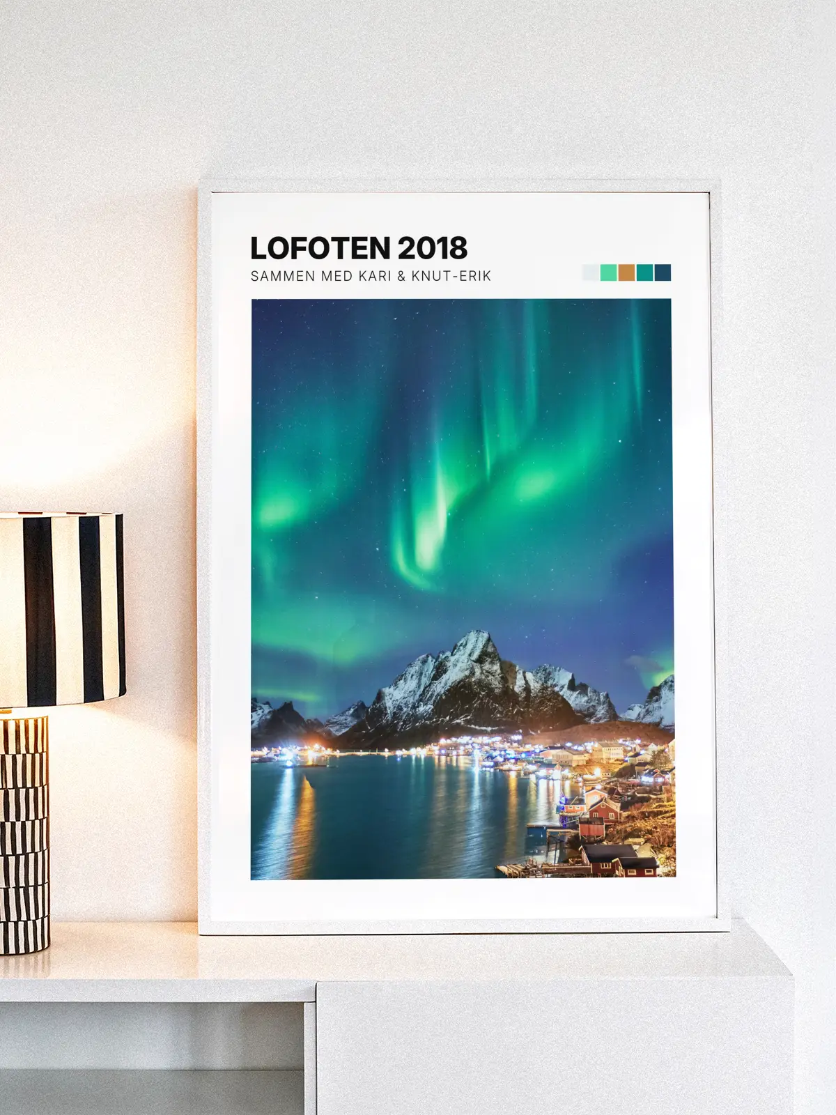 Personlig naturplakat med eget bilde og tekst