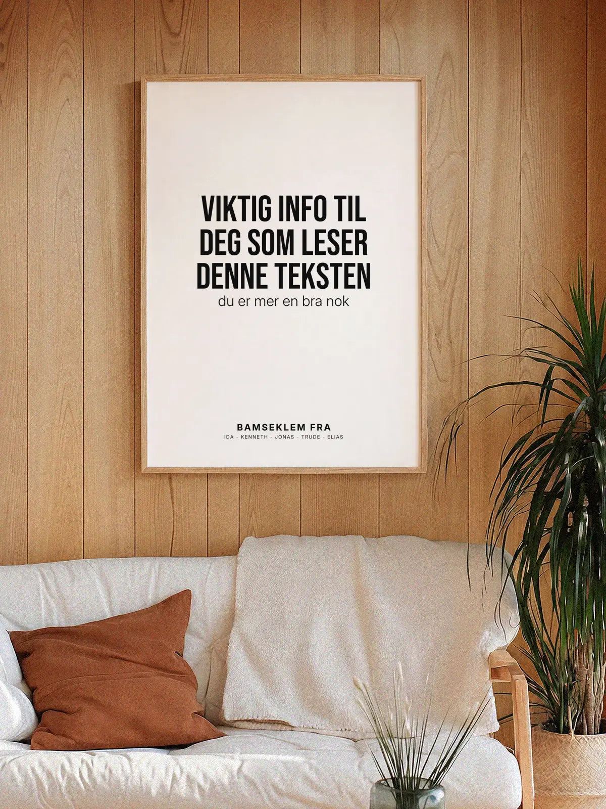 Du er mer enn bra nok – Personlig plakat