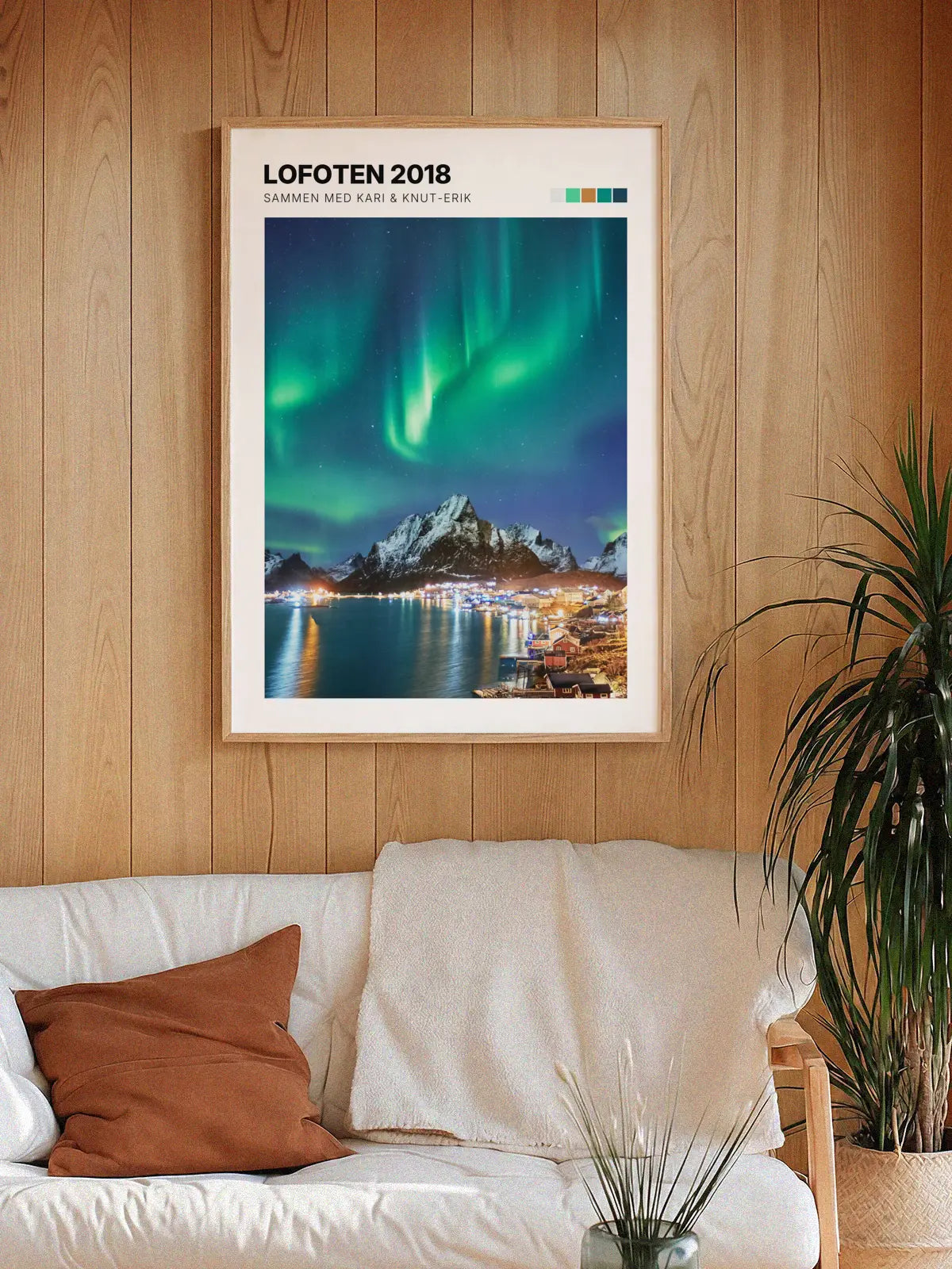 Personlig naturplakat med eget bilde og tekst